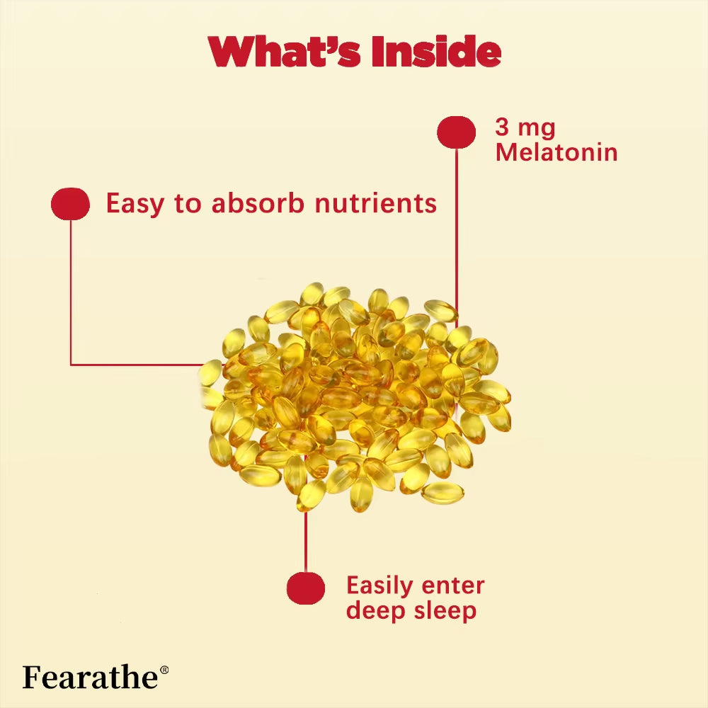 Extra-Strength Melatonin Capsules,Helps You Sleep Restfully,And Continuously,Improving Sleep Quality and Supporting Deep Sleep