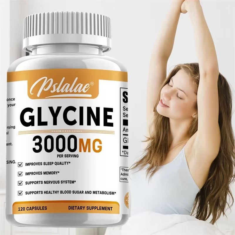 Glycine Supplement - Improve Sleep Quality and Suppress Appetite, Promote Deep Sleep